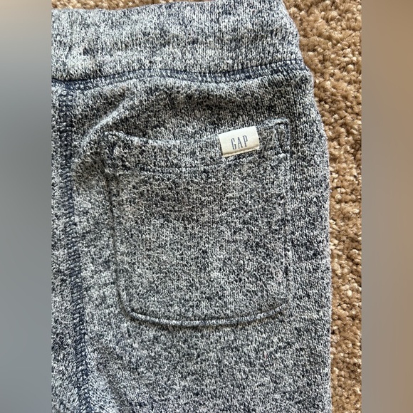 Gap Toddler Heather Blue/Grey Fleece Joggers Sz 3T GUC w/pockets tie waist - Picture 4 of 7